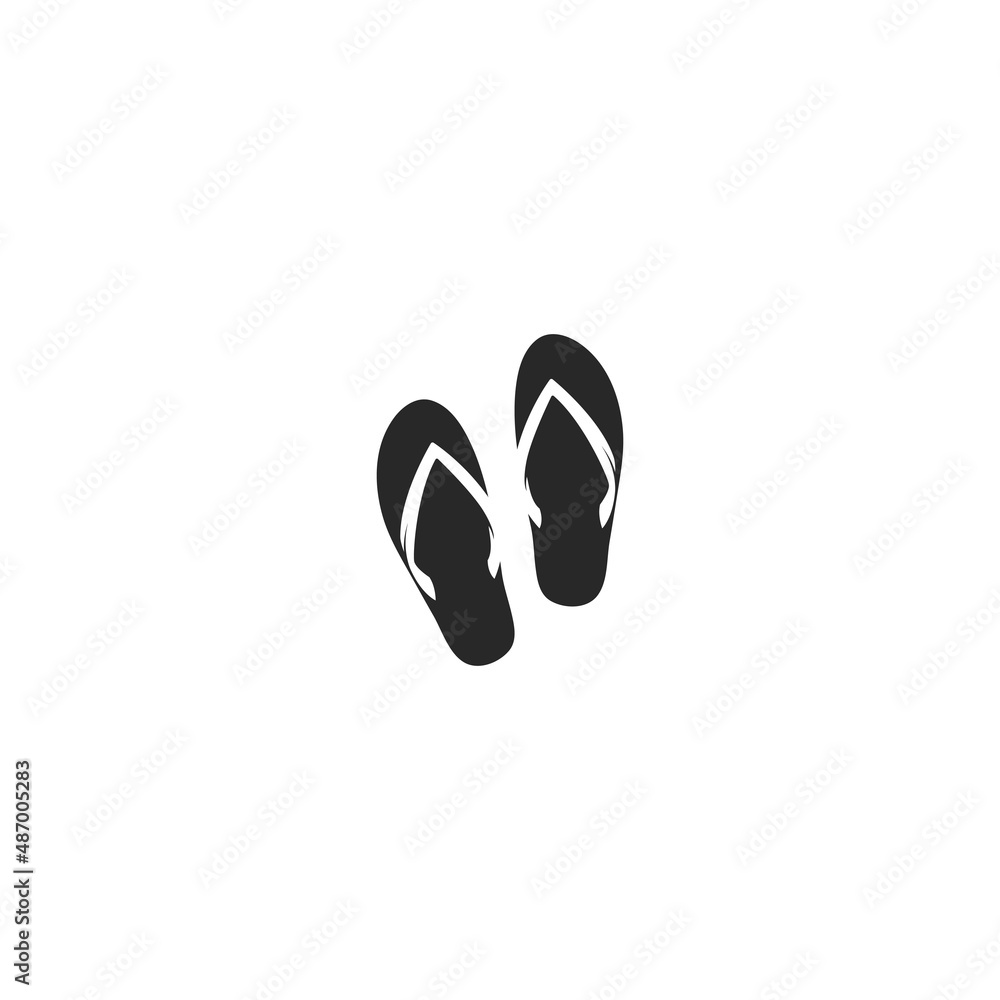 simple slipper logo vector icon illustration simple slipper logo vector icon illustration