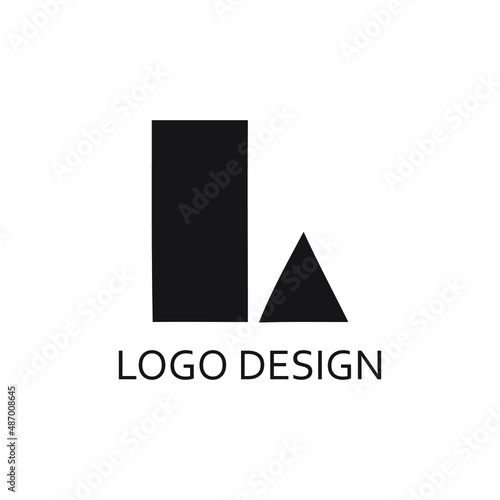 modern letter l company logo template photo