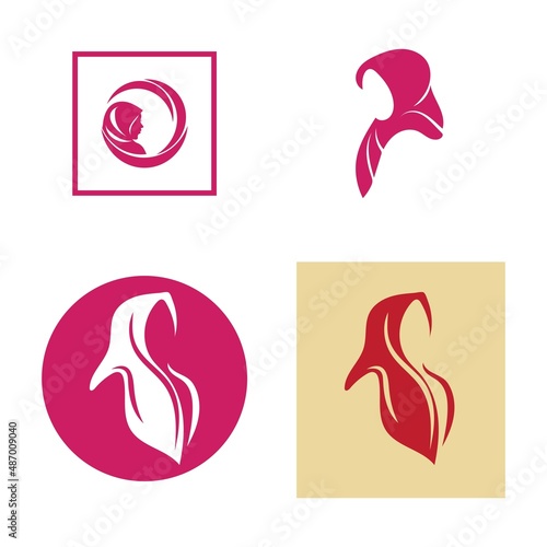 Free Download Muslimah hijab logo design hijab logo template vector image and icon - GFXLoad