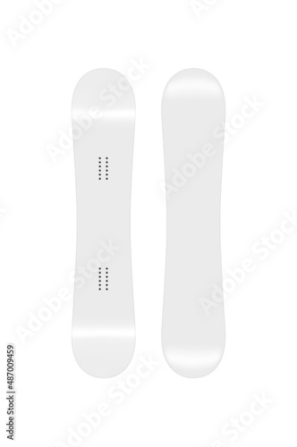 Snowboard template vector illustration ( design space )