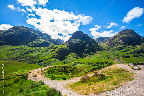 landscape of glencoe at highland in scotland, uk © Richie Chan