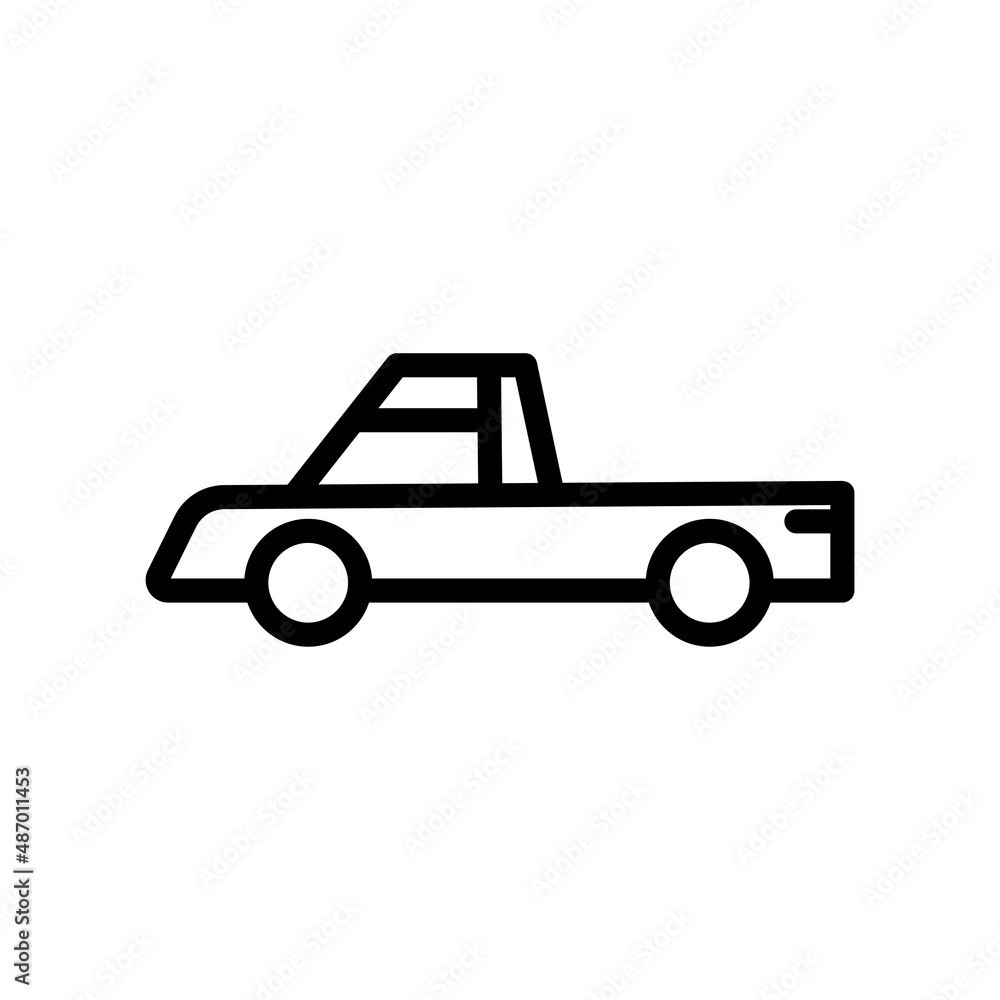 Car icon . line icon style. suitable for transportation symbol. simple design editable. Design template vector