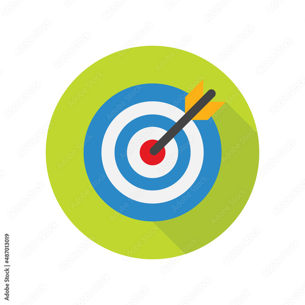 Target goal vector icon symbol design Target goal vector icon symbol design