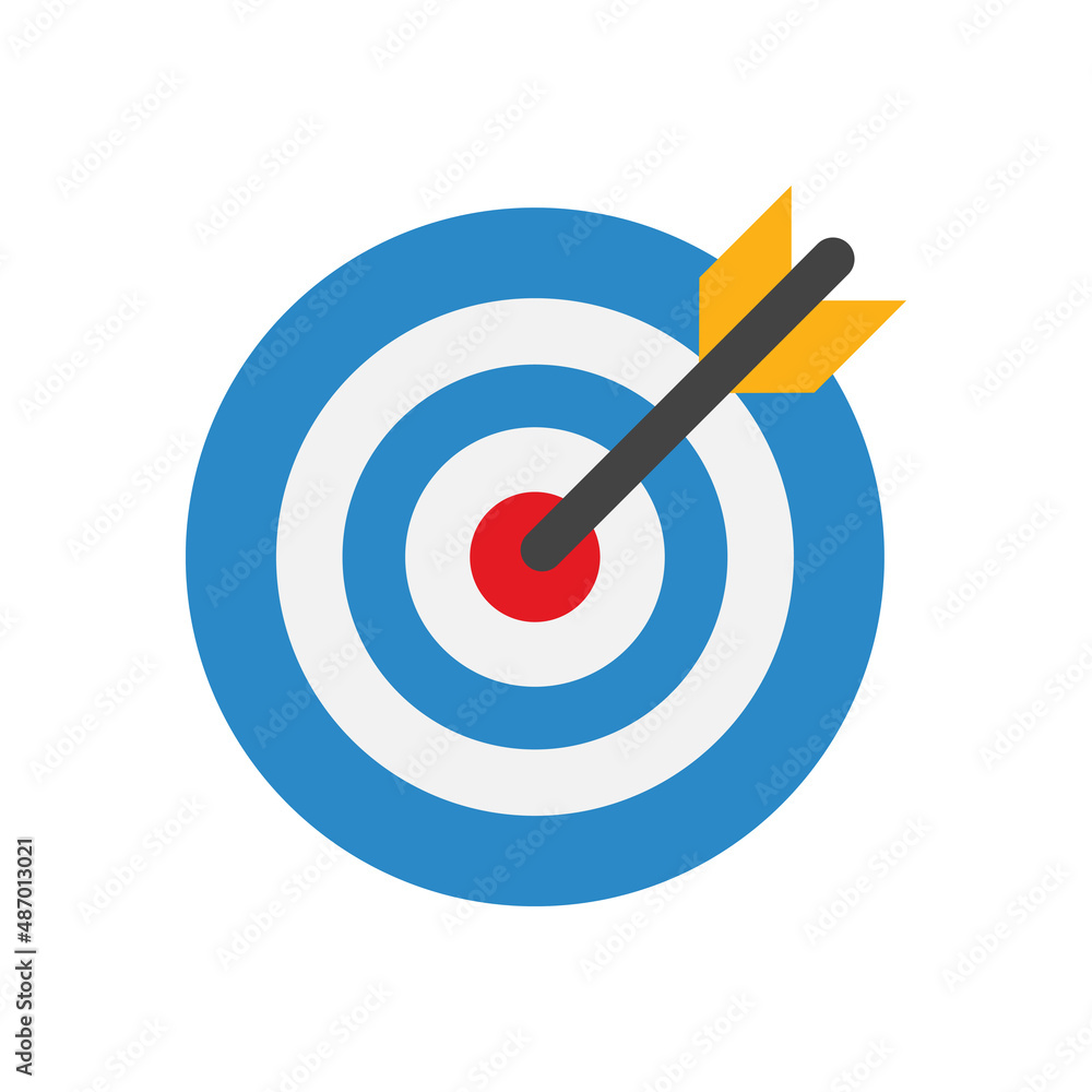 Target goal vector icon symbol design Target goal vector icon symbol design