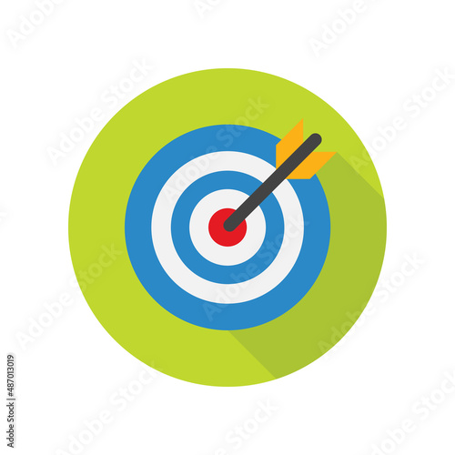 Target goal vector icon symbol design