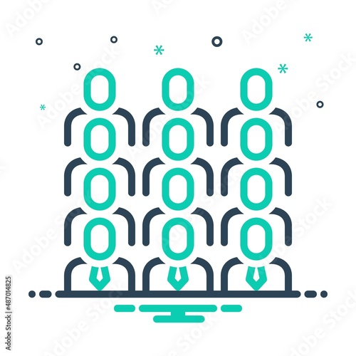 Mix icon for gathered