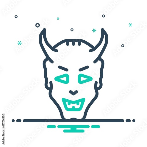 Mix icon for horrible