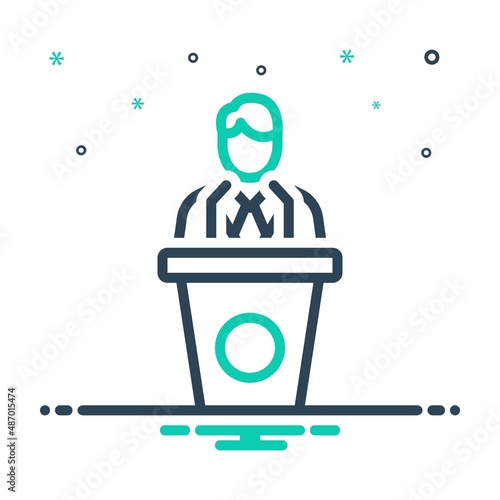 Mix icon for chairman