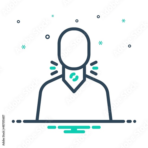 Mix icon for throat