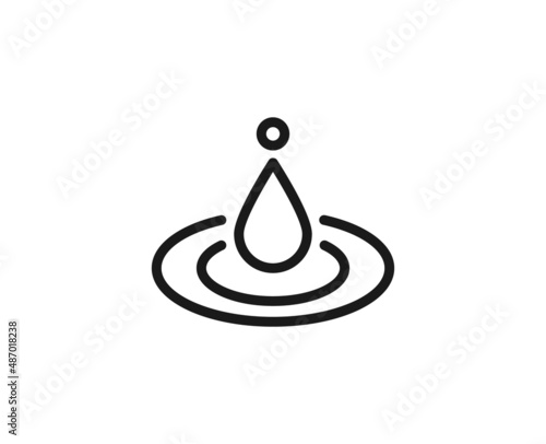 Beauty line icon on white background