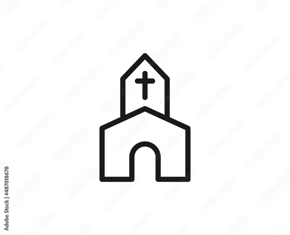Constraction line icon on white background Constraction line icon on white background
