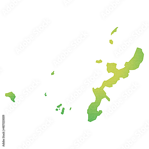 沖縄県　日本地図