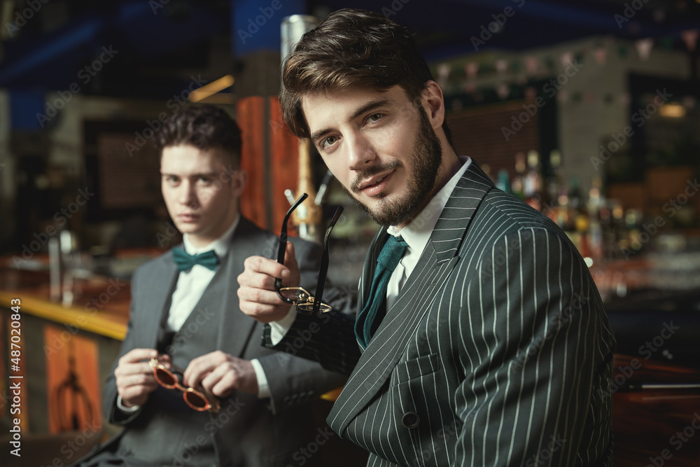 businessmen in a restaurant
