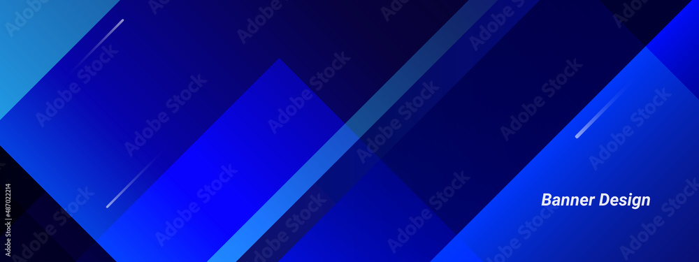 Abstract geometric blue colorful design background