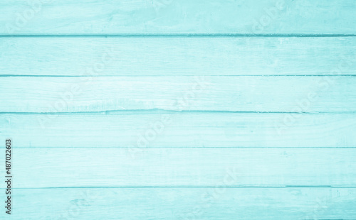 Old grunge wood plank texture background. Vintage blue wooden board wall decorative. 