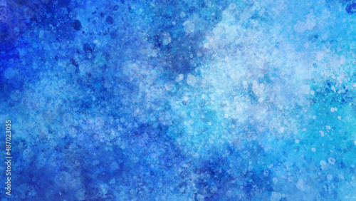 青の抽象的な水彩背景