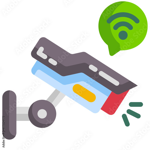cctv flat icon