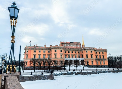 The Mikhailovsky (St Michael's) Castle also known as Engineer Castle, St. Petersburg, Russia
