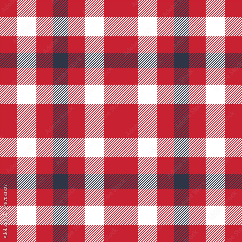 Plaid seamless pattern in red. Check fabric texture. Vector textile print. Plaid seamless pattern in red. Check fabric texture. Vector textile print.