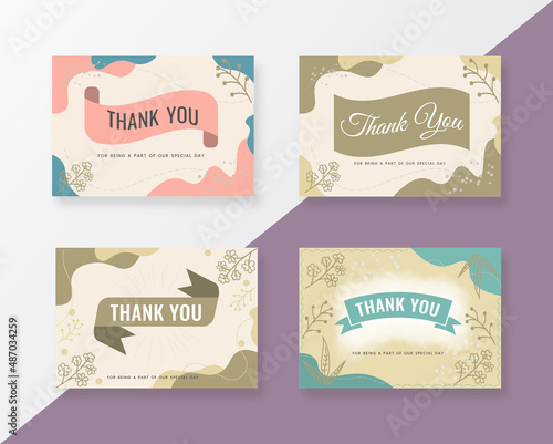 card thank you design.