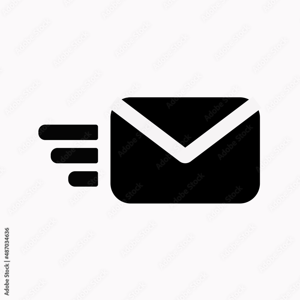Send mail icon. sms line. High quality black style vector icons Send mail icon. sms line. High quality black style vector icons