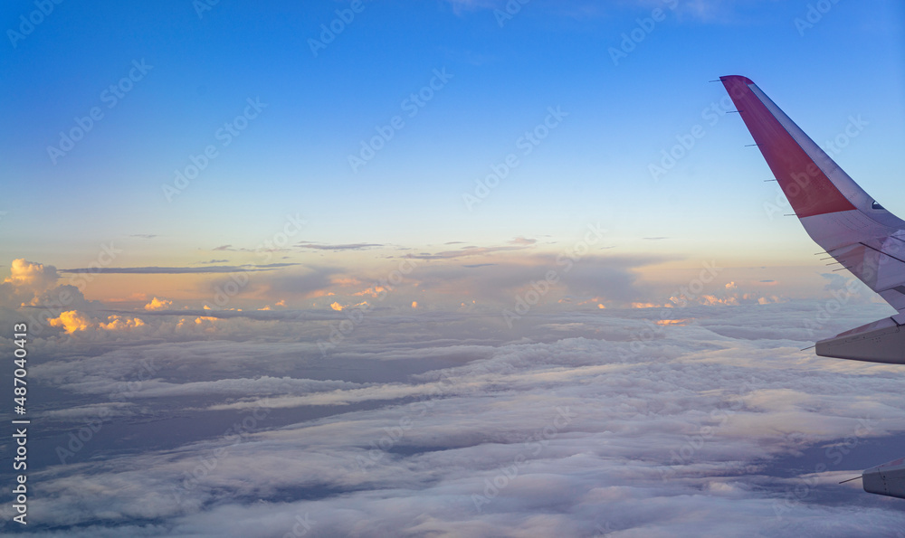 view of the sky from airplane view of the sky from airplane