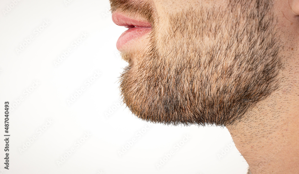 Obraz premium close up of a person with a beard