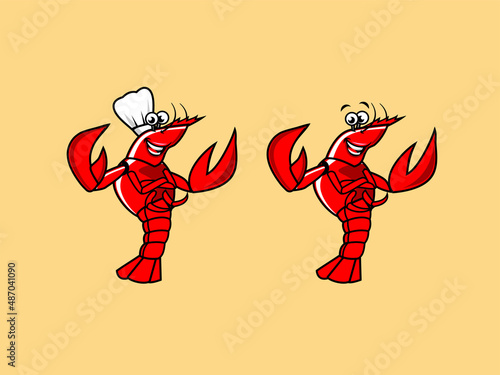 shrimp cartoon character restaurant