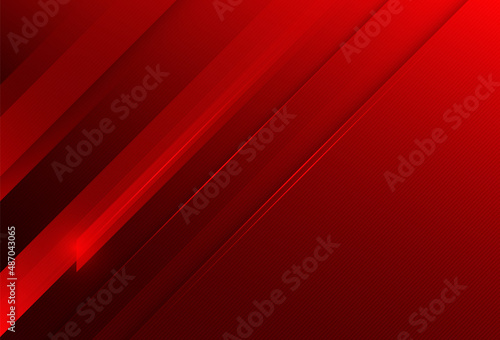 Abstract red gradient geometric square shapes background with shadow and lines decoration. Modern simple diagonal geometric shape graphic element. Suit for poster, website, banner, presentation photo