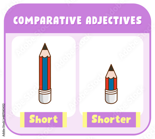 Comparative Adjectives for word short