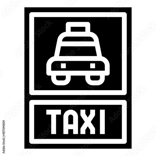 TAXI glyph icon,linear,outline,graphic,illustration