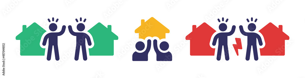 Fototapeta Neighbor icon