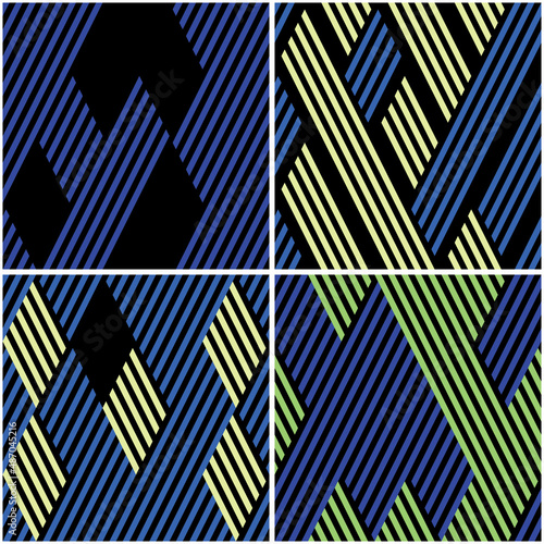 4 different vector patterns in the same package(eps). One pattern is paid and 3 are free (white dividing lines)