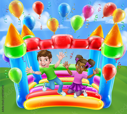 Bouncy House Castle Jumping...