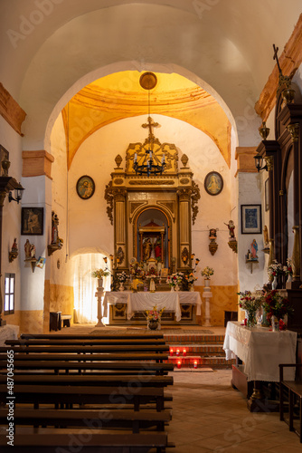 interior view of the the historic sixteenth-century Santa Ana Chapel