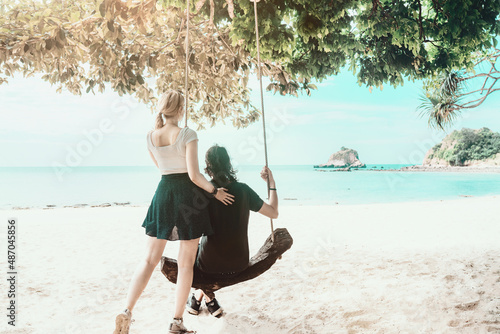 couple on the beach