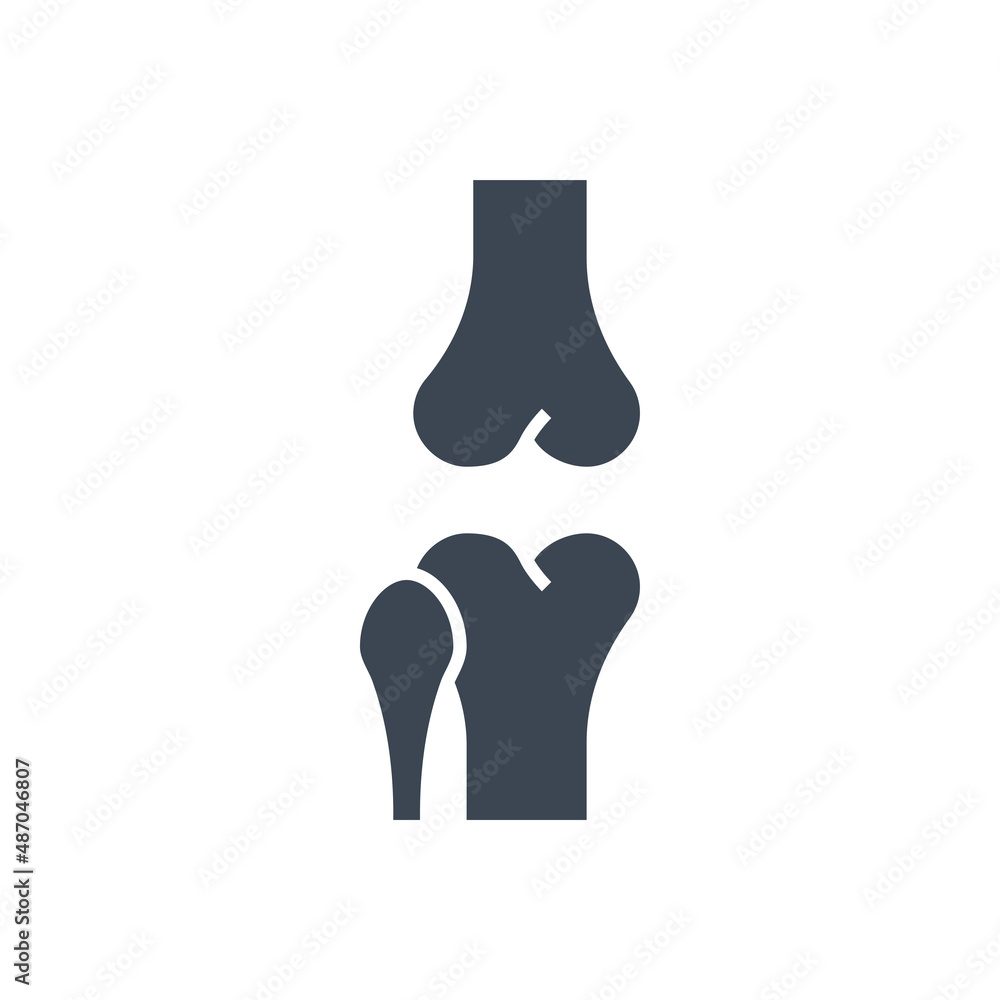 Joint Related Vector Glyph Icon. Joint sign. Isolated on White Background Joint Related Vector Glyph Icon. Joint sign. Isolated on White Background