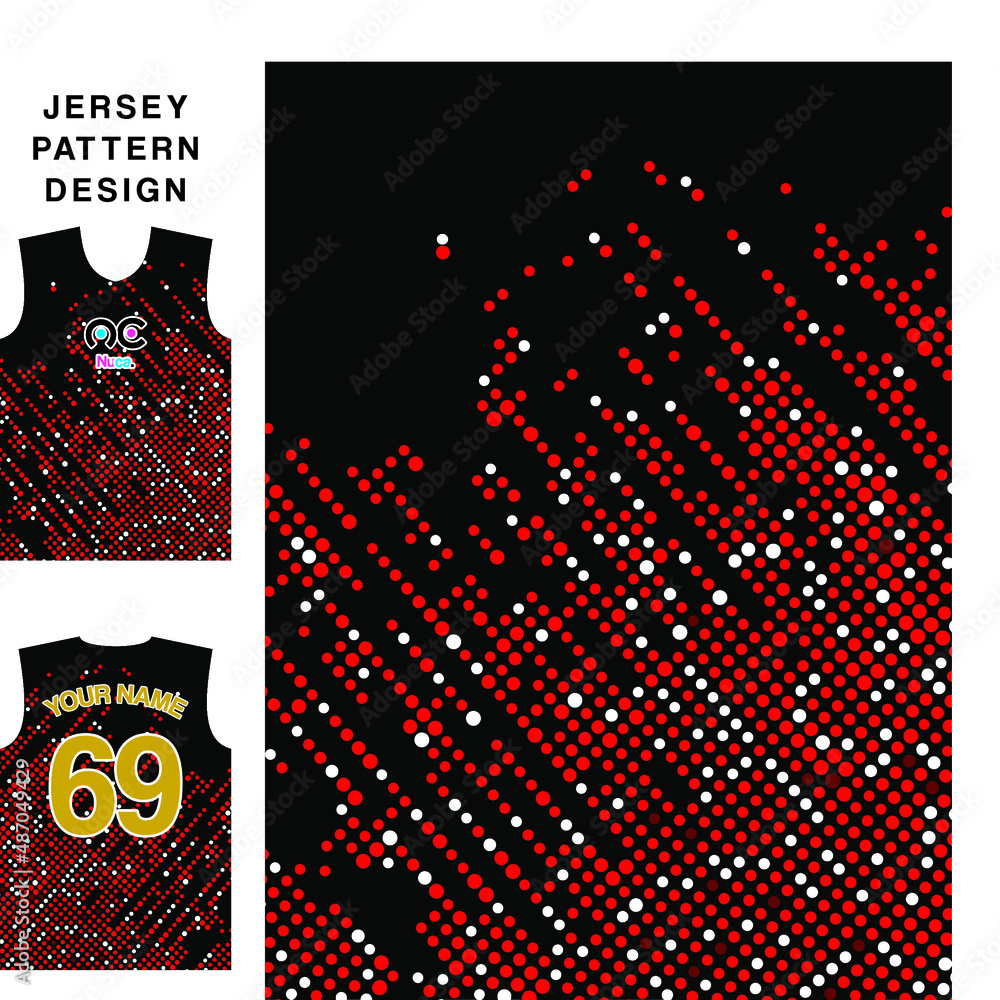 Abstract concept vector jersey pattern template for printing or ...