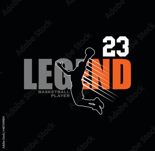 Basketball Sport,legend, Brooklyn,typography graphic design, for t-shirt prints, vector illustration.