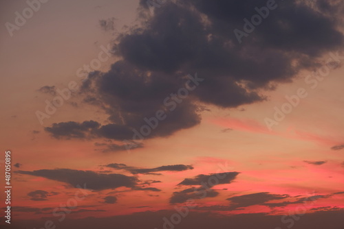 sunset in the sky with clouds © DaliCeMedia