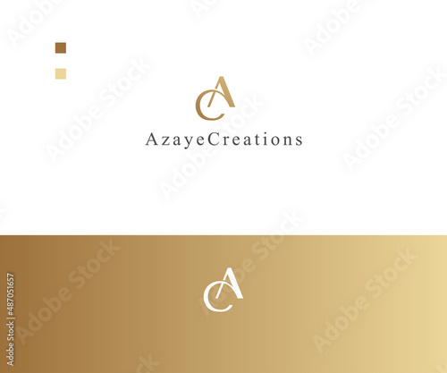 AC, CA Letter logo design Template vector symbol. Icon Letter AC, CA vector illustration