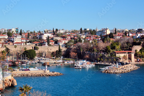 Fototapeta Naklejka Na Ścianę i Meble -  Antalya Old Town and port in Turkey, Mediterranean region