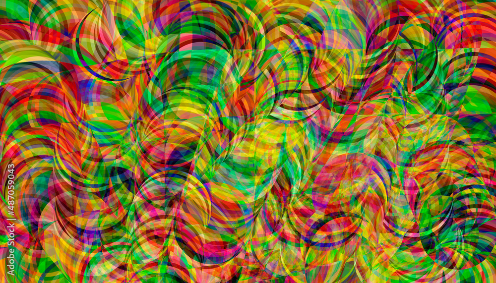 Abstract multicolored glowing texture background. Design, art