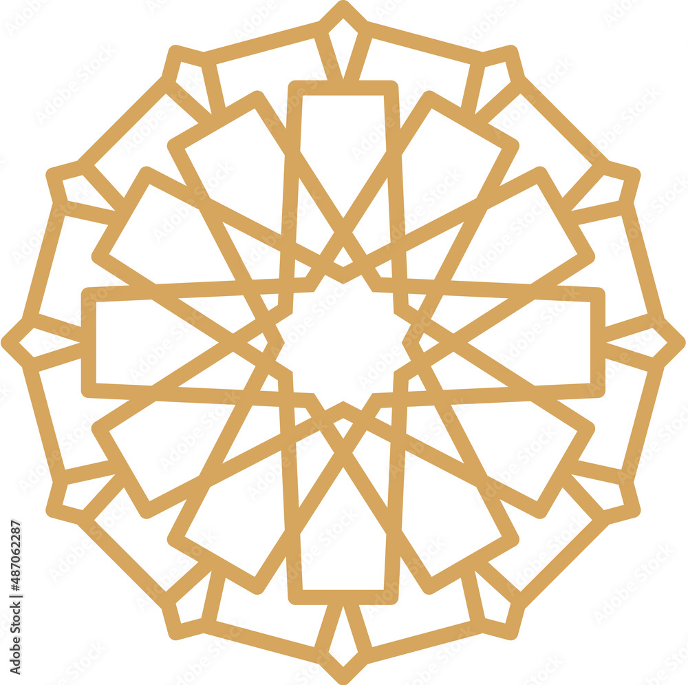 Abstract oriental muslim arabic golden framed emblems. Traditional ornamental arabic luxury frames vector illustration set. Oriental style gold outline rosettes Abstract oriental muslim arabic golden framed emblems. Traditional ornamental arabic luxury frames vector illustration set. Oriental style gold outline rosettes