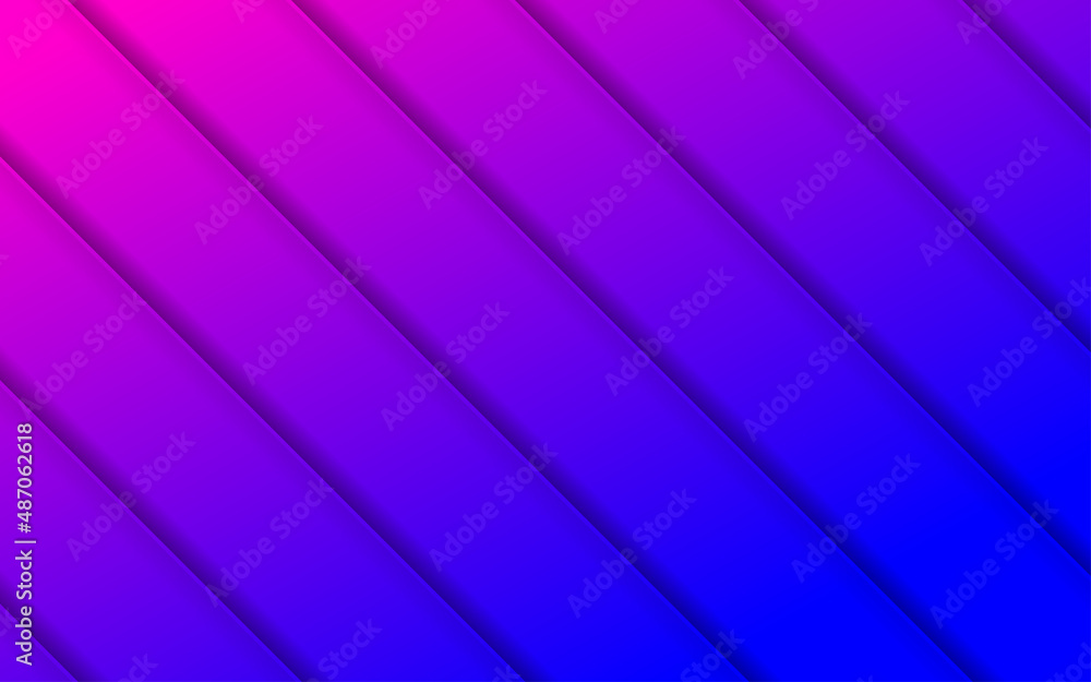 Fototapeta premium Abstract three-dimensional background with pink-blue neon gradient