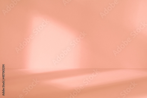 Empty light beige 3d studio...