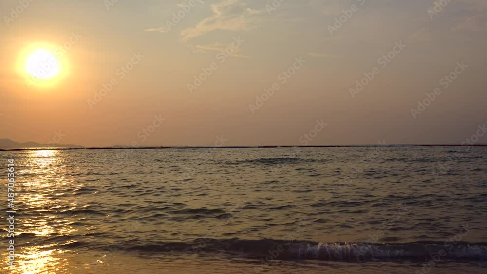 Beautiful sunset scape at sea shore. Beautiful sunset scape at sea shore.