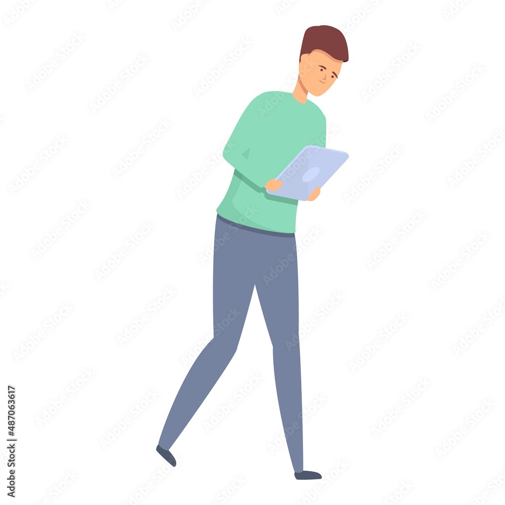 Search online book icon cartoon vector. Digital read. Student archive Search online book icon cartoon vector. Digital read. Student archive