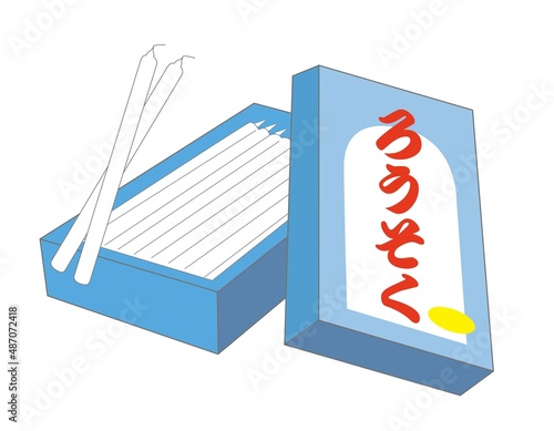 箱に入ったろうそく