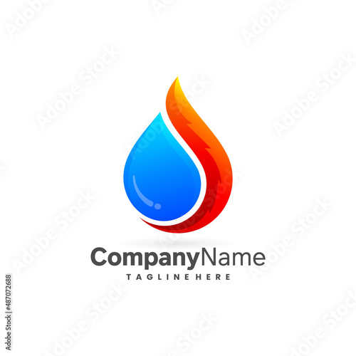 water heater vector logo icon